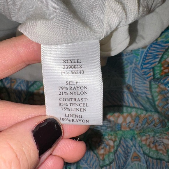 Current Air Blue and Yellow Midi Dress - Picture 8 of 9